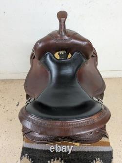 2-1350 15 inch Used Circle Y Western Gillette Trail Saddle Wide Tree