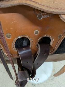 2-1351 14 inch Used McCall Mclite Western All Around Saddle Regular Tree