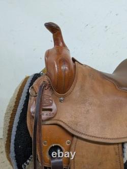 2-1351 14 inch Used McCall Mclite Western All Around Saddle Regular Tree