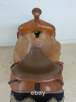2-1351 14 inch Used McCall Mclite Western All Around Saddle Regular Tree