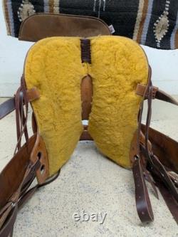 2-1351 14 inch Used McCall Mclite Western All Around Saddle Regular Tree
