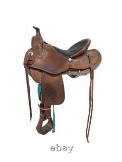 2-1359 15.5 inch Used Rockin' R Western Trail Saddle