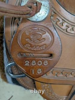2-1359 15.5 inch Used Rockin' R Western Trail Saddle