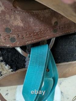 2-1359 15.5 inch Used Rockin' R Western Trail Saddle