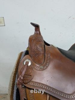 2-1359 15.5 inch Used Rockin' R Western Trail Saddle