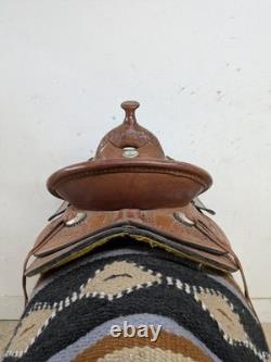 2-1359 15.5 inch Used Rockin' R Western Trail Saddle