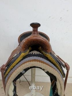 2-1359 15.5 inch Used Rockin' R Western Trail Saddle