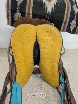 2-1359 15.5 inch Used Rockin' R Western Trail Saddle