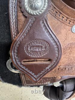 2-1385 14 inch Used Corriente Western Trophy Barrel Saddle