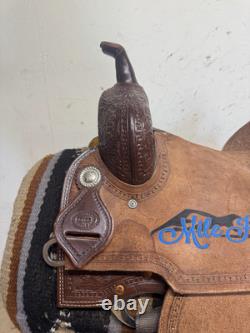2-1385 14 inch Used Corriente Western Trophy Barrel Saddle