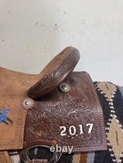 2-1385 14 inch Used Corriente Western Trophy Barrel Saddle