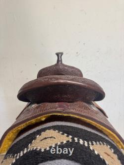 2-1385 14 inch Used Corriente Western Trophy Barrel Saddle