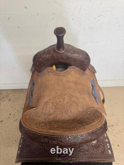 2-1385 14 inch Used Corriente Western Trophy Barrel Saddle