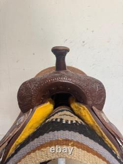 2-1385 14 inch Used Corriente Western Trophy Barrel Saddle