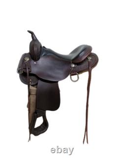 2-1389 15.5 Used Circle Y High Horse Arrow Creek Western Trail Saddle X-Wide