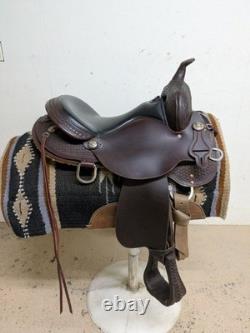 2-1389 15.5 Used Circle Y High Horse Arrow Creek Western Trail Saddle X-Wide