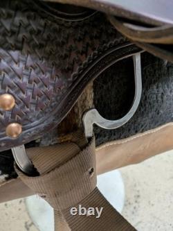 2-1389 15.5 Used Circle Y High Horse Arrow Creek Western Trail Saddle X-Wide