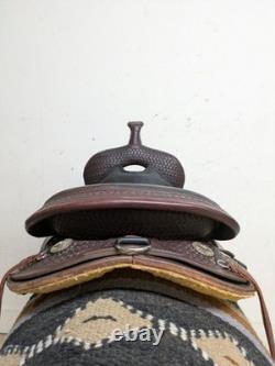 2-1389 15.5 Used Circle Y High Horse Arrow Creek Western Trail Saddle X-Wide