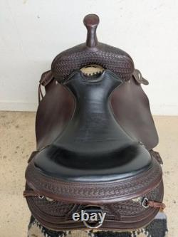 2-1389 15.5 Used Circle Y High Horse Arrow Creek Western Trail Saddle X-Wide