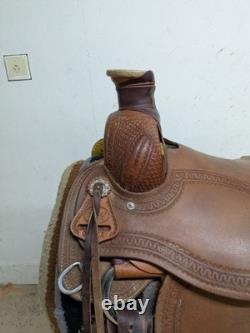 2-1390 16 inch Used Courts Saddlery Western Ranch Colt Starter Saddle