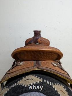 2-1390 16 inch Used Courts Saddlery Western Ranch Colt Starter Saddle
