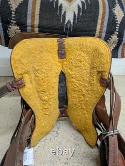 2-1390 16 inch Used Courts Saddlery Western Ranch Colt Starter Saddle