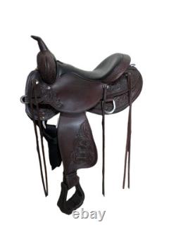 2-1392 15 inch Used Circle Y High Horse Western Oyster Creek Trail Saddle X-Wide