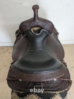 2-1392 15 inch Used Circle Y High Horse Western Oyster Creek Trail Saddle X-Wide