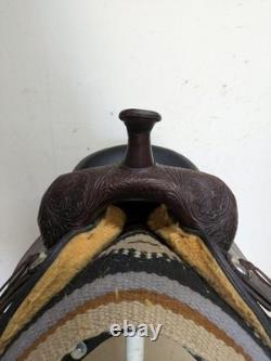 2-1392 15 inch Used Circle Y High Horse Western Oyster Creek Trail Saddle X-Wide