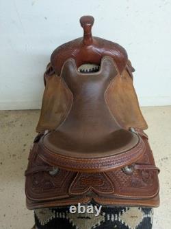 2-1401 15 inch Used Scott Thomas Western Ranch Cutting Saddle
