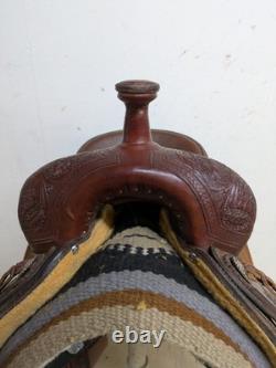 2-1401 15 inch Used Scott Thomas Western Ranch Cutting Saddle