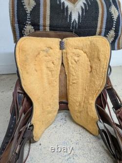 2-1401 15 inch Used Scott Thomas Western Ranch Cutting Saddle