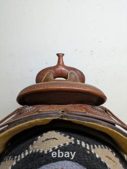 2-1402 14.5 inch Used Scott Thomas Western Ranch Cutting Saddle