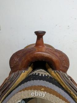 2-1402 14.5 inch Used Scott Thomas Western Ranch Cutting Saddle