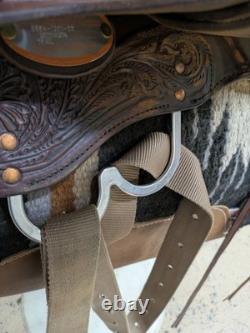 2-1403 15 inch Used Circle Y High Horse Western Trail Saddle Mequite W-Tree