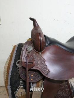 2-1403 15 inch Used Circle Y High Horse Western Trail Saddle Mequite W-Tree