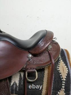 2-1403 15 inch Used Circle Y High Horse Western Trail Saddle Mequite W-Tree
