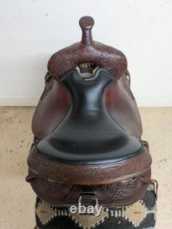 2-1403 15 inch Used Circle Y High Horse Western Trail Saddle Mequite W-Tree