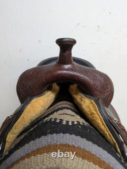 2-1403 15 inch Used Circle Y High Horse Western Trail Saddle Mequite W-Tree