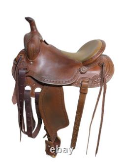 2-1404 15.5 inch Used McCall Saddlery Western Mclite All Around Saddle Reg. Tree