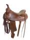 2-1404 15.5 Inch Used Mccall Saddlery Western Mclite All Around Saddle Reg. Tree