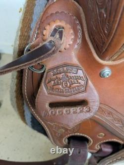 2-1404 15.5 inch Used McCall Saddlery Western Mclite All Around Saddle Reg. Tree