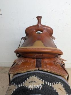 2-1404 15.5 inch Used McCall Saddlery Western Mclite All Around Saddle Reg. Tree