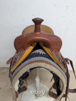 2-1404 15.5 inch Used McCall Saddlery Western Mclite All Around Saddle Reg. Tree