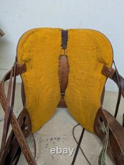 2-1404 15.5 inch Used McCall Saddlery Western Mclite All Around Saddle Reg. Tree