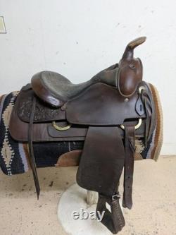 2-1406 15 inch Used Circle Y Cow Country Western Pleasure Saddle