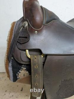 2-1406 15 inch Used Circle Y Cow Country Western Pleasure Saddle