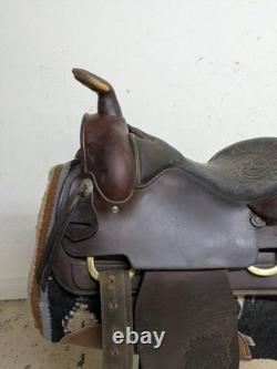 2-1406 15 inch Used Circle Y Cow Country Western Pleasure Saddle