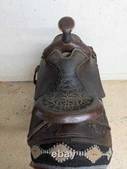 2-1406 15 inch Used Circle Y Cow Country Western Pleasure Saddle