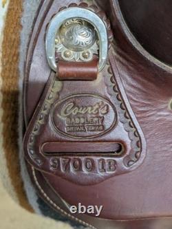 2-1407 16 inch Used Courts Saddlery Western Trail Saddle 97001B